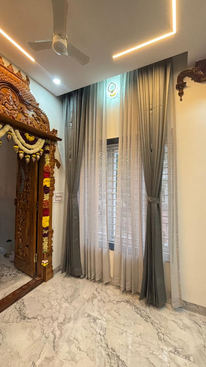Curtain and interior furnishing installation in Mysuru by Nakhsha Furnishing Studio - photo 32